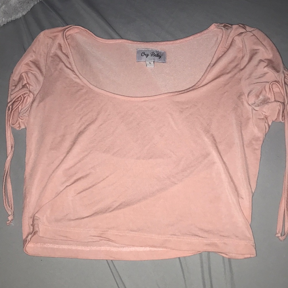 Pink crop top
